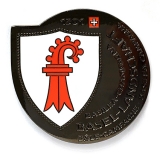 basel country geocoin | black nickel (se) | DISCOUNTED