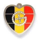 my geoheart geocoin “belgium” | nickel