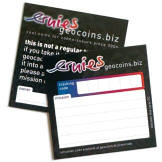 insert card by ernies geocoins.biz