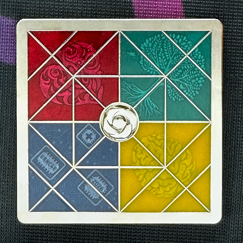 ernies personal geocoin – nickel – front