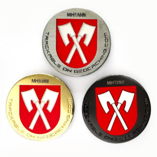 biel geocoin, set of 3, front