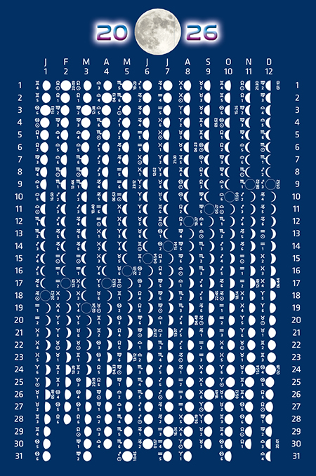 lunar calendar postcard 2026