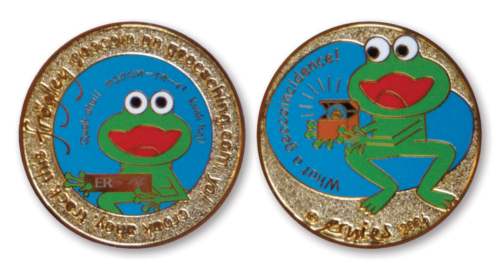 frogley geocoin by ernies