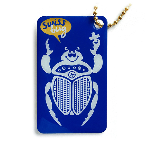 swiss bug traveller tag (tb)